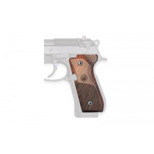 Beretta 92/96 Wood Walnut Oval Checkering Trident Grips